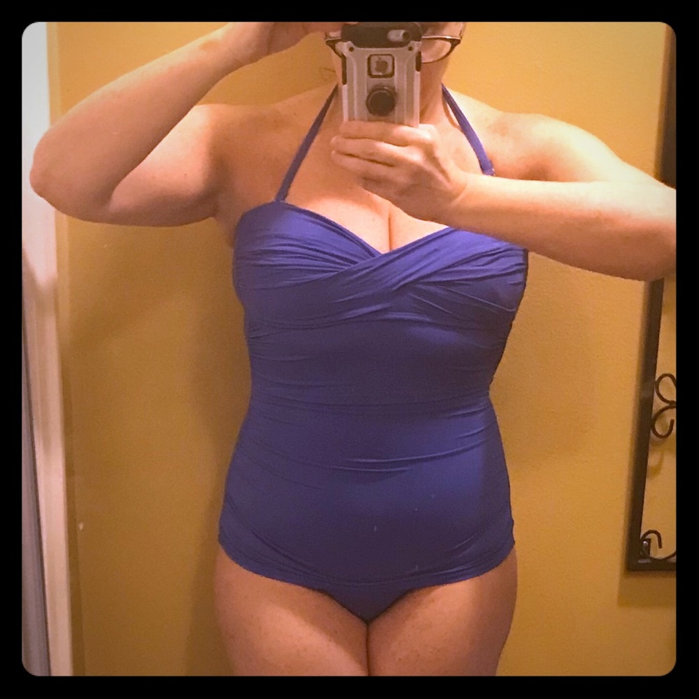 Never worn one piece periwinkle swimsuit